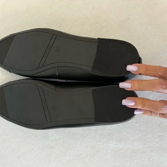Nine West Ollin Black Dress Flats Sz 9 Ballet Comfortable Workwear Casual Shoes