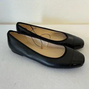 Nine West Ollin Black Dress Flats Sz 9 Ballet Comfortable Workwear Casual Shoes