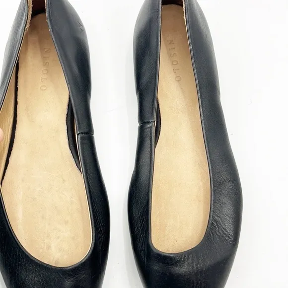 Nisolo Ava Ballerina Flats Black Size 9