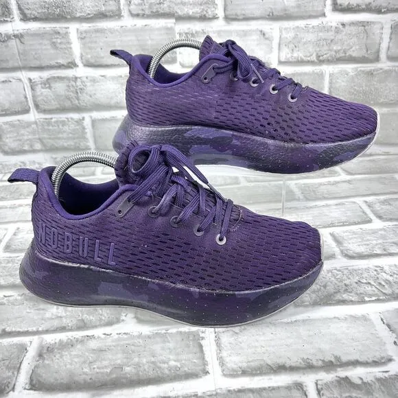NoBull Camo Runner   Women 10.5/ Men 9 Purple Mesh Training Running Sneakers