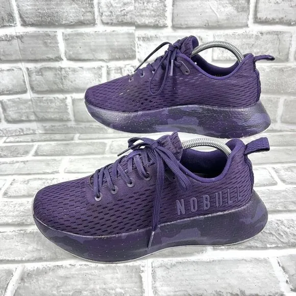 NoBull Camo Runner   Women 10.5/ Men 9 Purple Mesh Training Running Sneakers