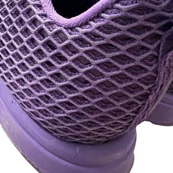 NOBULL Project Womens 8 Mens 6.5 Purple Mesh Runners Sneakers Reflective Running