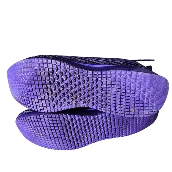 NOBULL Project Womens 8 Mens 6.5 Purple Mesh Runners Sneakers Reflective Running