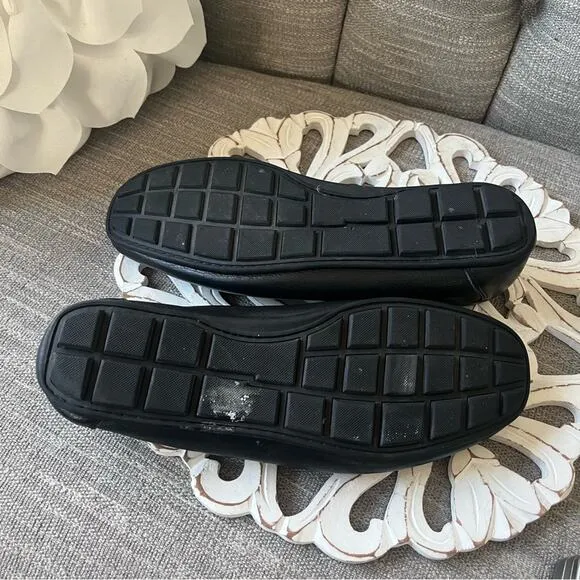 Nordstrom’s Rack Black Leather Slip on Shoes Loafers  Men’s 13