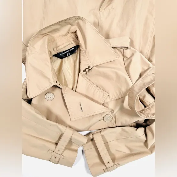 NORMA KAMALI double breasted trench coat