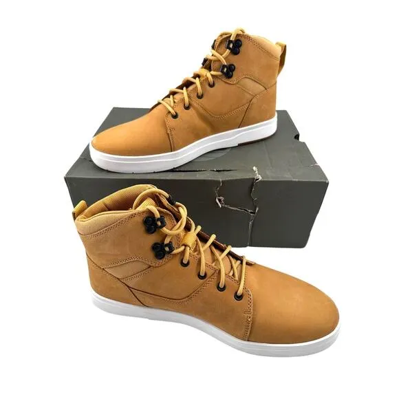 NWB Timberland ReBOTL Davis Square Waterproof Wheat Leather Chukka Boots Sz 12