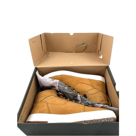 NWB Timberland ReBOTL Davis Square Waterproof Wheat Leather Chukka Boots Sz 12