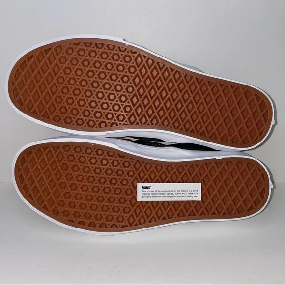 NWB Vans Classic Slip On Leather &amp; Webbing Scarabred Sneakers
