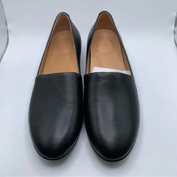 NWB Women's Dansko Larisa black leather flats comfort size 41 US 10.5-11 1624
