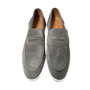 NWOB Allen Edmonds Randolph Gray Slip On Dress Sneaker Men Penny Loafers 10.5