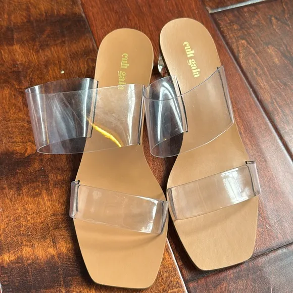 NWOB Cult Gaia Jila Sandal in Orchid Clear, Size 39.5