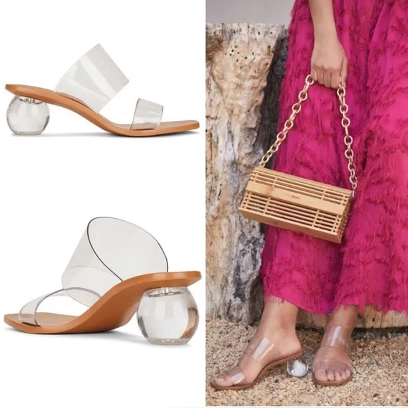 NWOB Cult Gaia Jila Sandal in Orchid Clear, Size 39.5