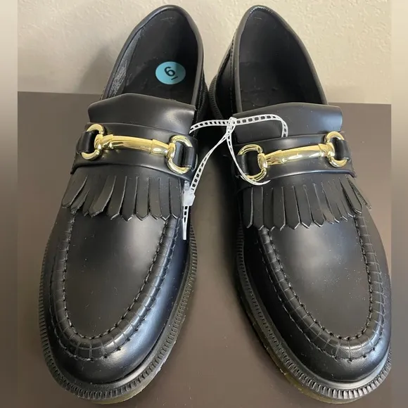 NWOB Dr. Martens Adrian Snaffle Smooth Leather Kiltie Loafers US W7/M6