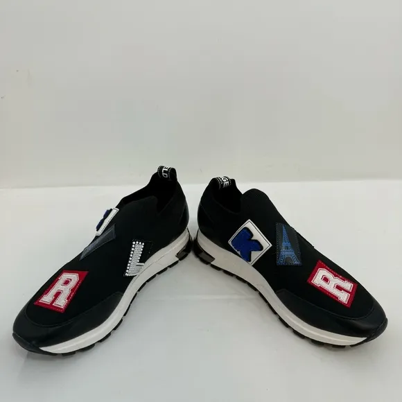 NWOB KARL LAGERFELD PARIS Women Meadow Graphic Slip-On Sneakers Size 9.5