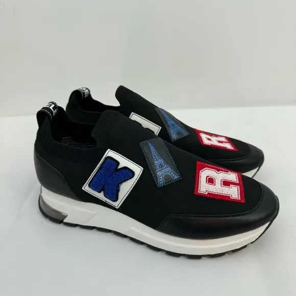 NWOB KARL LAGERFELD PARIS Women Meadow Graphic Slip-On Sneakers Size 9.5