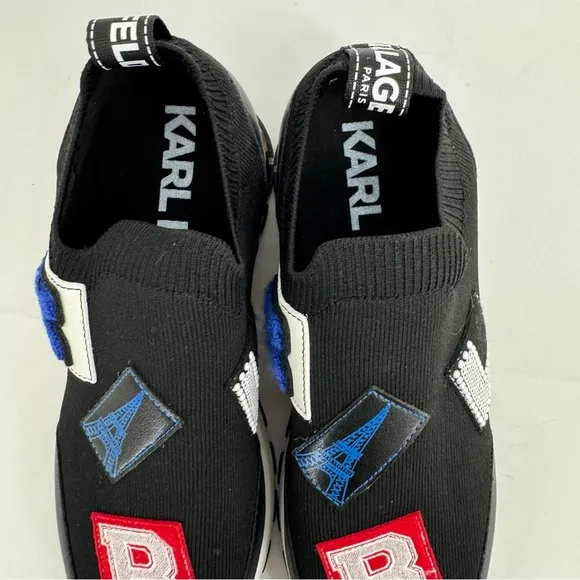 NWOB KARL LAGERFELD PARIS Women Meadow Graphic Slip-On Sneakers Size 9.5