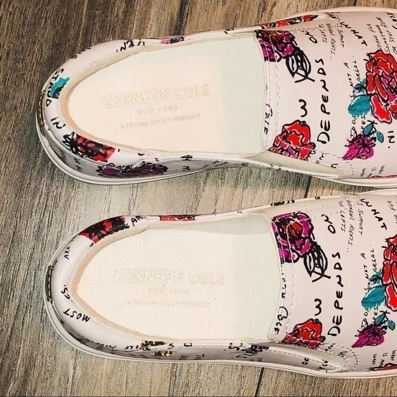 NWOB Kenneth Cole Floral Mara Slip-On Sneakers