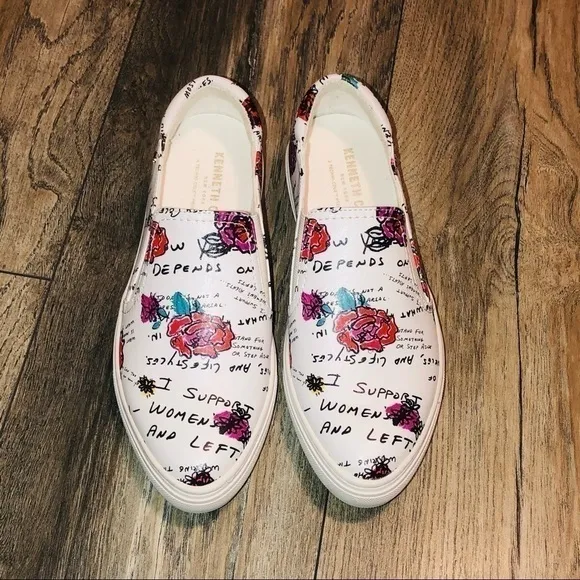 NWOB Kenneth Cole Floral Mara Slip-On Sneakers