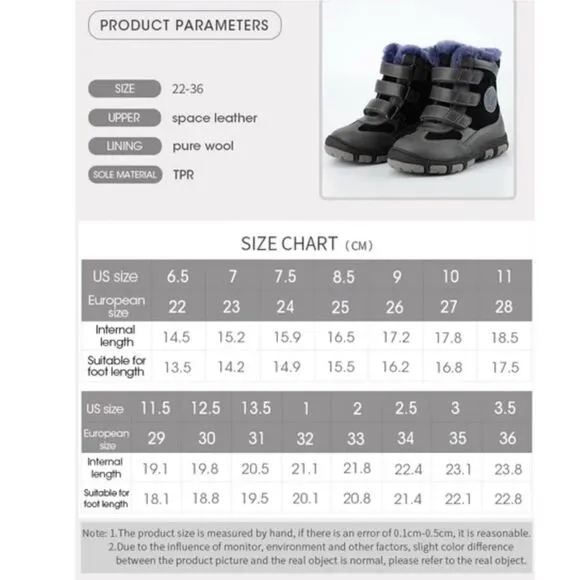 NWOB PRINCEPARD Wool Lined Orthopedic Waterproof High Snow Boots 2