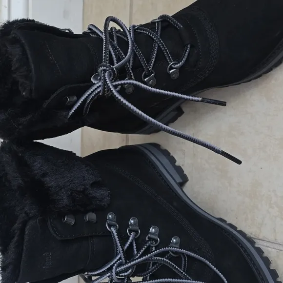 NWOB Timberland Courmayeur Valley 6&quot; Waterproof Lace-Up Ankle Boots Blac…