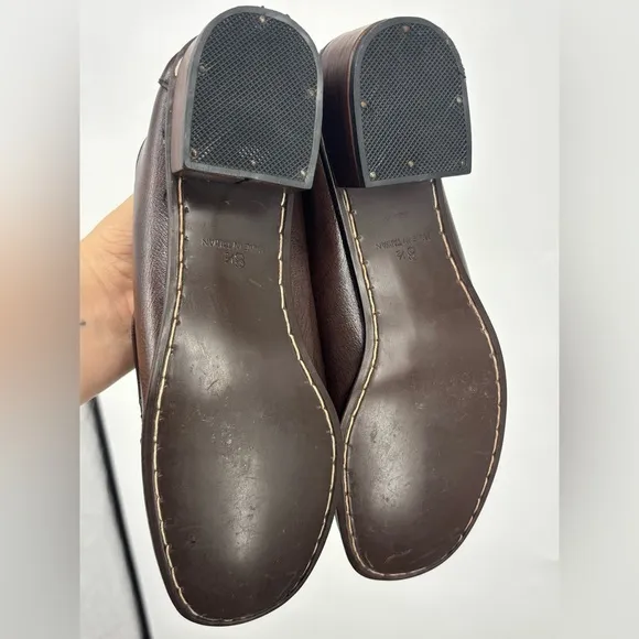 NWOB Vintage 1970 Quality Plus Handmade Leather Loafers Brown Tan 8.5