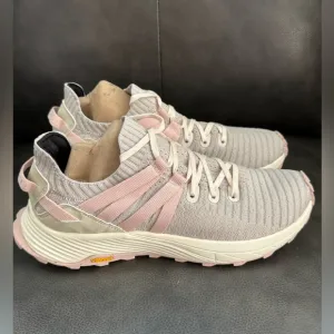 NWOB…Merrell Embark Lace Sneakers in Pink. Size 10. Vibram EcoStep Sole. Size 10