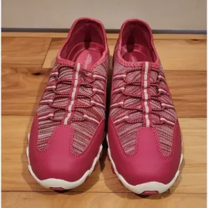 NWOT CVSPORT Comfortview Tory pink and white slip on sneakers 8.5M