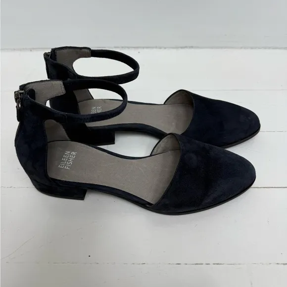 NWOT Eileen Fisher Navy Suede Women's Shoes