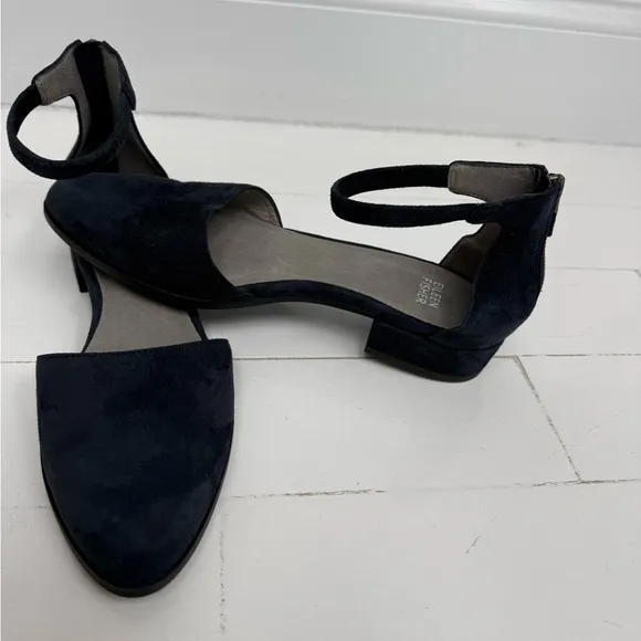 NWOT Eileen Fisher Navy Suede Women's Shoes