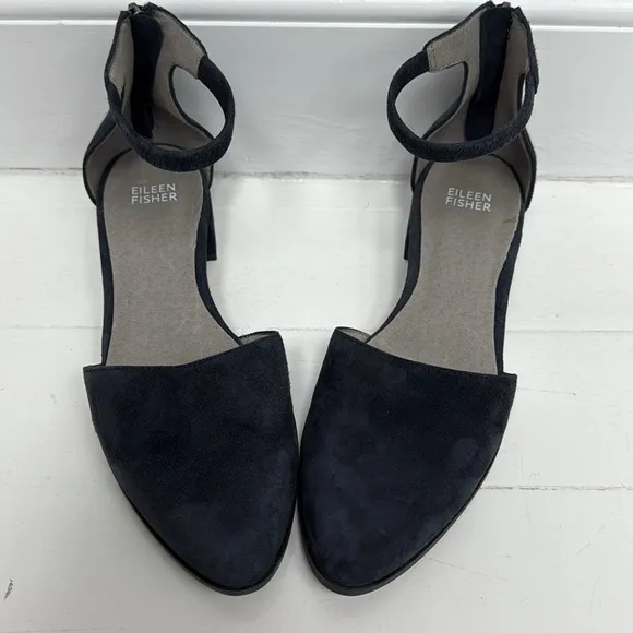 NWOT Eileen Fisher Navy Suede Women's Shoes