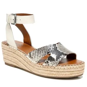 NWOT Franco Sarto Snakeskin Print Wedge Espadrilles Size 10 M