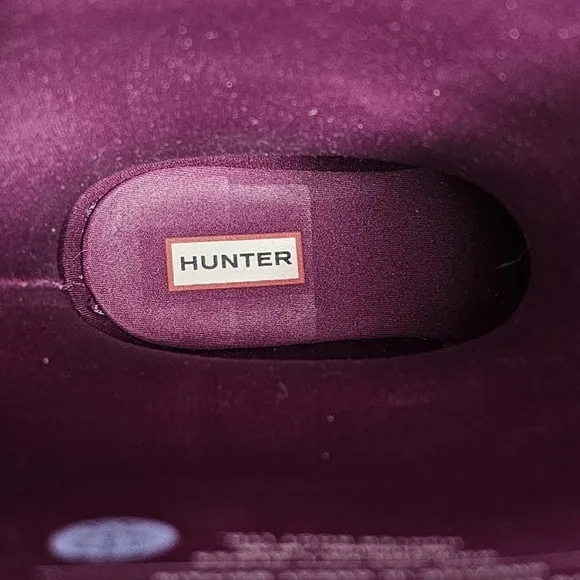 NWOT Hunter Original Tall Gloss Wellington Rain Boots Wellies Rubber Violet 10