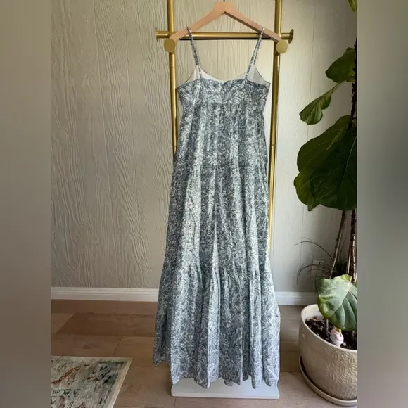 NWOT HYACINTH HOUSE Blue and White Floral Tiered Teresa Maxi Dress | Tuckernuck
