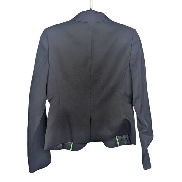NWOT J Crew | VTG Womens 4 Made in Japan Black 100% Wool Blazer Office Career