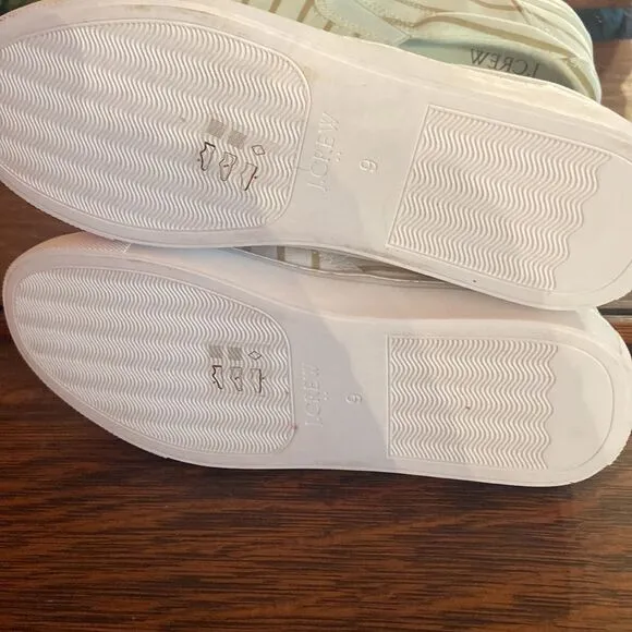 NWOT j.Crew slip on sneakers size 9 tan and cream