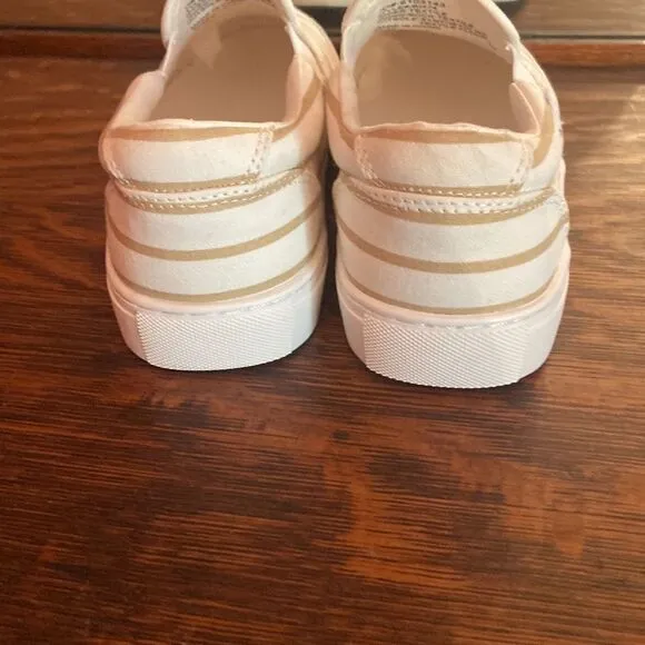 NWOT j.Crew slip on sneakers size 9 tan and cream