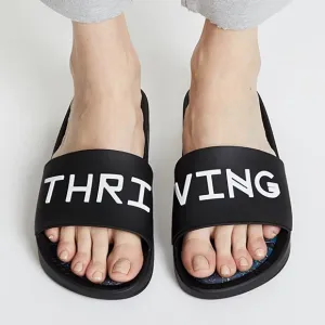 NWOT Melissa Beach Slides   Baja East ad Black &amp; White Slipper Size 9