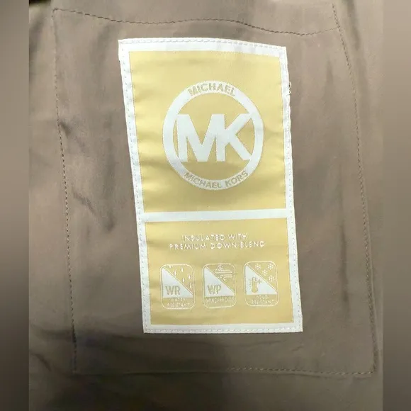 NWOT Michael Kors Asymmetrical Belted Packable Down Puffer Coat