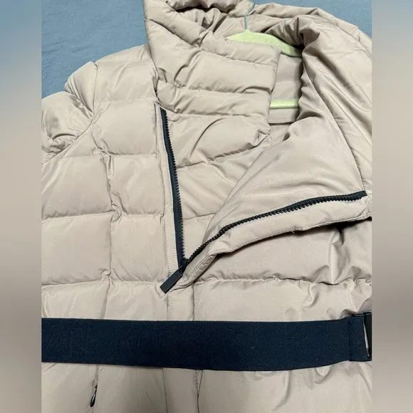 NWOT Michael Kors Asymmetrical Belted Packable Down Puffer Coat