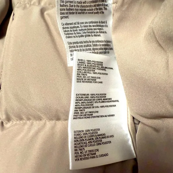 NWOT Michael Kors Asymmetrical Belted Packable Down Puffer Coat