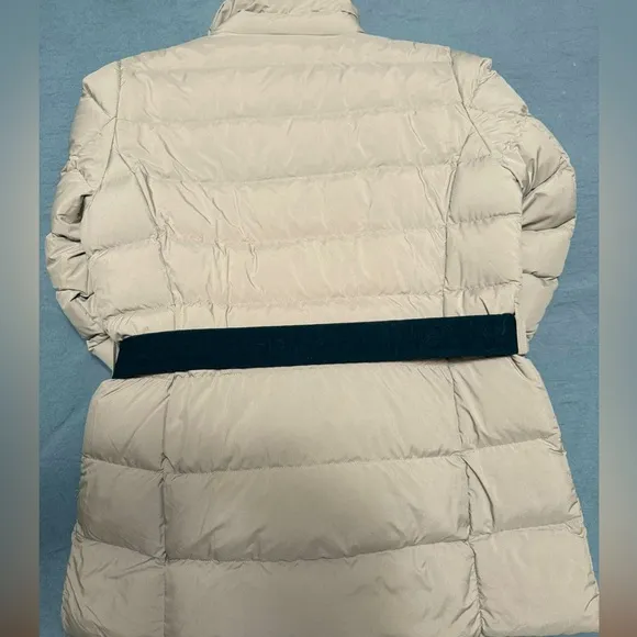 NWOT Michael Kors Asymmetrical Belted Packable Down Puffer Coat