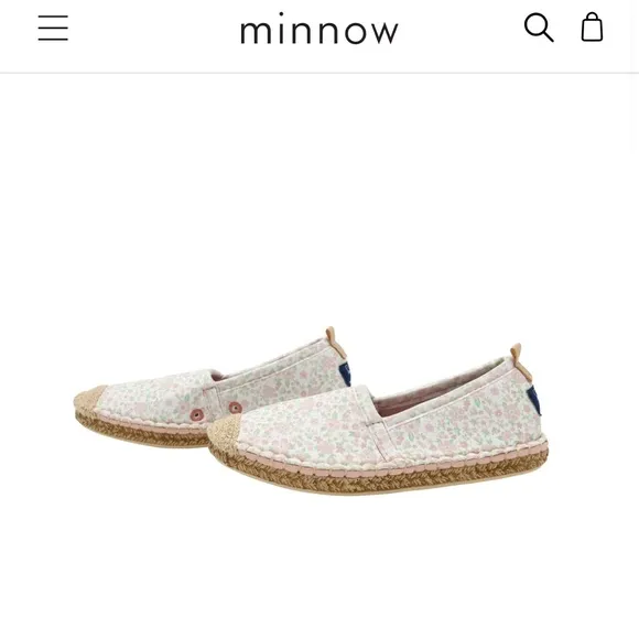 NWOT minnow x sea star children's antique floral beachcomber espadrille