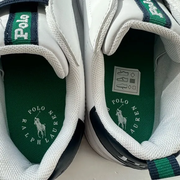 NWOT Polo Ralph Lauren Boys' Heritage Court II Slip-On‎ Sneakers Size 4