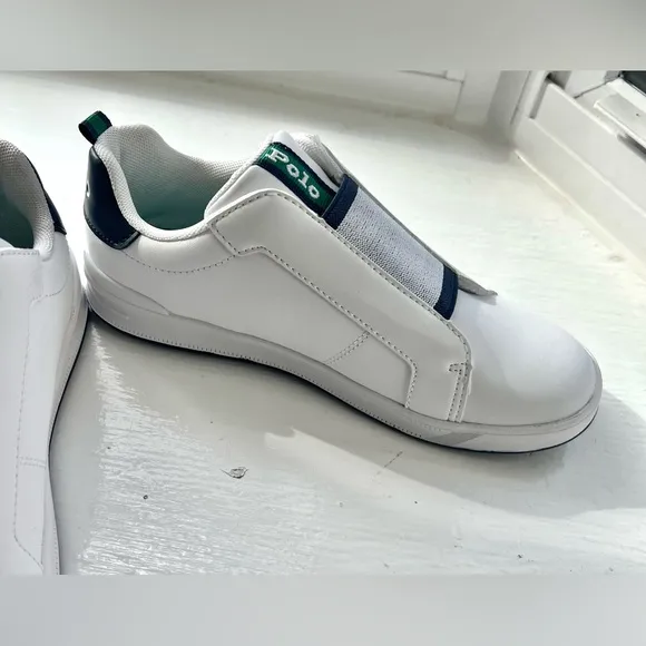 NWOT Polo Ralph Lauren Boys' Heritage Court II Slip-On‎ Sneakers Size 4