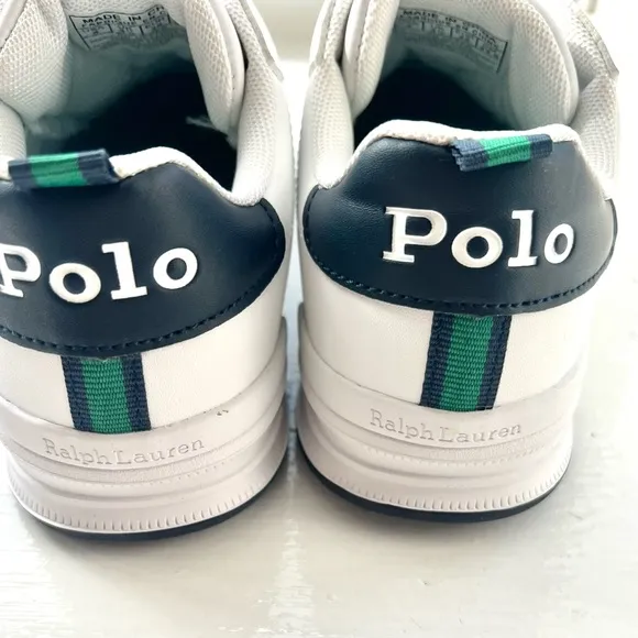 NWOT Polo Ralph Lauren Boys' Heritage Court II Slip-On‎ Sneakers Size 4