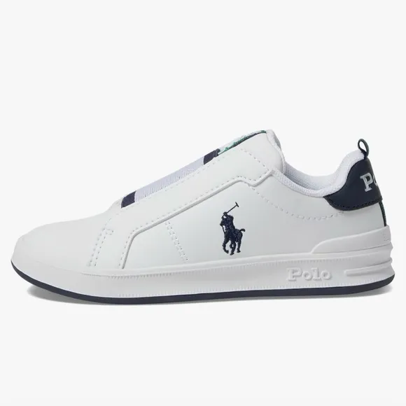 NWOT Polo Ralph Lauren Boys' Heritage Court II Slip-On‎ Sneakers Size 4