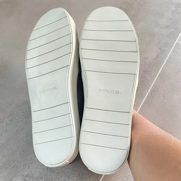 NWOT/NWOB Vince Grey Suede Slip-on Sneakers