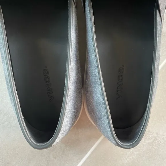NWOT/NWOB Vince Grey Suede Slip-on Sneakers