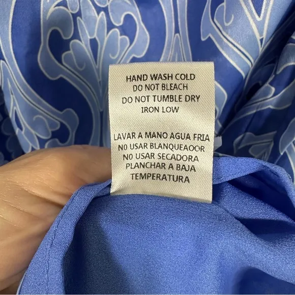NWT $158 HYACINTH HOUSE One Shoulder Blue Geometric Luna Dress Size XXL