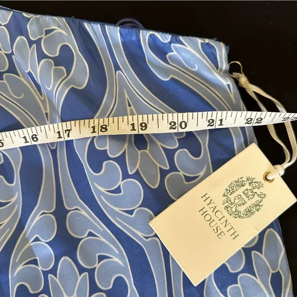 NWT $158 HYACINTH HOUSE One Shoulder Blue Geometric Luna Dress Size XXL